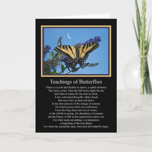 Sympathiekaart Butterfly Transition Metaphysical Kaart (Voorkant)