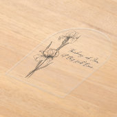 sympathiekaart met handgetekende iris acryl uitnodigingen (Laagn)