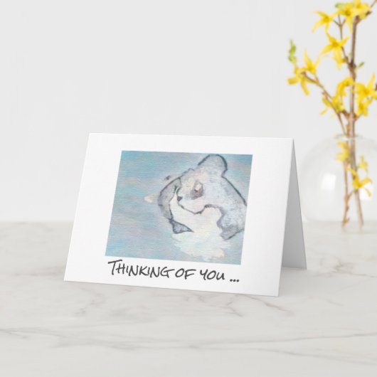 Sympathiekaart - Voor altijd bij jou (kat) Kaart (Gele Bloem)