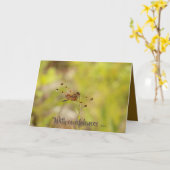 Sympathiekaart - Voor altijd met u (libellen) Kaart (Gele Bloem)