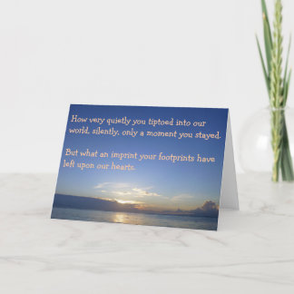 Sympathiekaart voor het verlies van een kind kaart