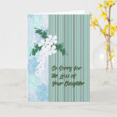 Sympathiekaart voor verlies van dochter Green Kaart (Gele Bloem)