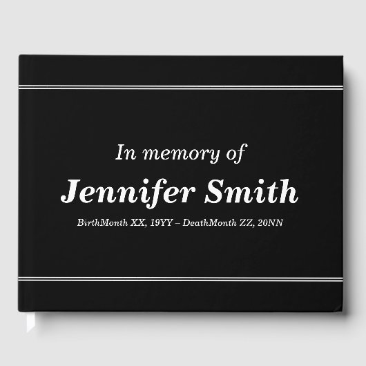 Sympathies simples et conservatrices Livre d'or (Recto)