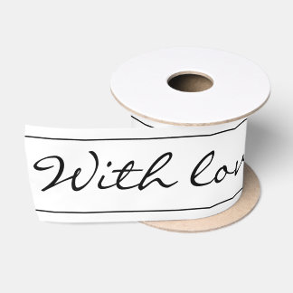 Sympathieverlies elegante belettering memorial wit lint