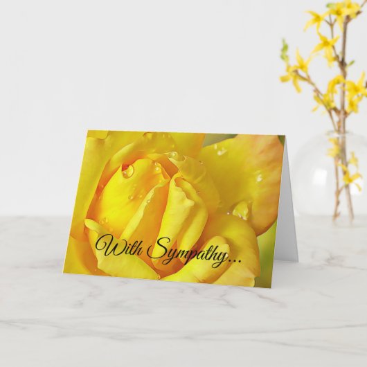 Sympathikaart Christelijke scripts Kaart (Gele Bloem)