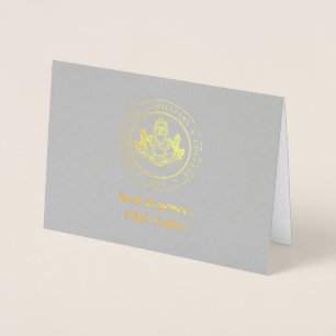 Sympathikaart van de Militaire Academie van Pennsy Folie Kaarten