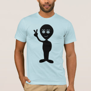 Sympathique panneau de paix alien T-shirt