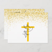 Sympathische begrafenis - Dankkaart - Cross and Do Briefkaart (Voorkant / Achterkant)