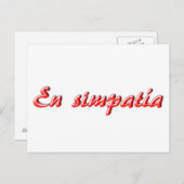 Sympathokaart Briefkaart (Voorkant / Achterkant)