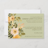 Sympathy Bereavement Photo Funeral Carte de remerc (Devant)