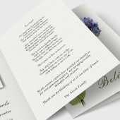 Sympathy Blue Hydrangea Merci funéraire