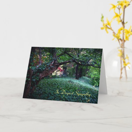 Sympathy Card - Deep Peace Gaelic Blessing Kaart (Gele Bloem)