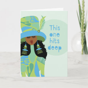 Sympathy Card - Deze raakt diep Bedankkaart
