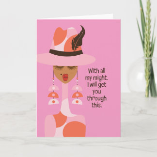 Sympathy Card - Met al mijn kracht Bedankkaart