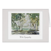 Sympathy Card met een zorgzaam vers (Voorkant Horizontaal)