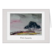 Sympathy Card met een zorgzaam vers