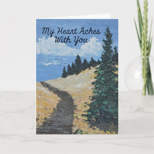 Sympathy Card Mountain Trail Kaart