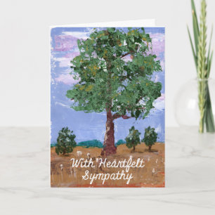 Sympathy Card Oak Tree Kaart