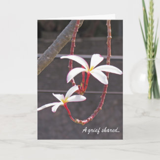 Sympathy Card-tropische bloemen Kaart