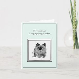 Sympathy Card voor het verlies van een Ragdoll Cat Kaart
