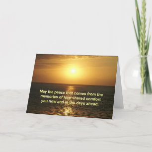 Sympathy Card - with inspirational text Kaart