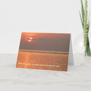 Sympathy Card - with thoughts of peace Kaart