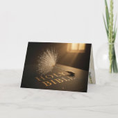 Sympathy Dandelion Seed with Droplets On a Bible Kaart (Voorkant)