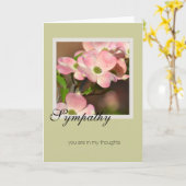 Sympathy Dogwood Flowers Kaart (Gele Bloem)