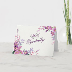 Sympathy Floral Kaart
