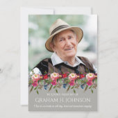 Sympathy Floral Photo Carte de remerciements funér (Devant)