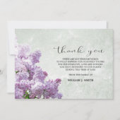 Sympathy Flower Lilacs MERCI Grey (Devant)