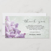 Sympathy Flower Lilacs MERCI Grey | PHOTO (Devant)