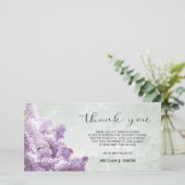 Sympathy Flower Lilacs MERCI Grey | PHOTO (Debout devant)