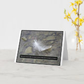 Sympathy Folded Wenskaart Kaart (Gele Bloem)