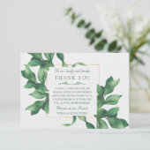 Sympathy Folid Carte de remerciements (Debout devant)