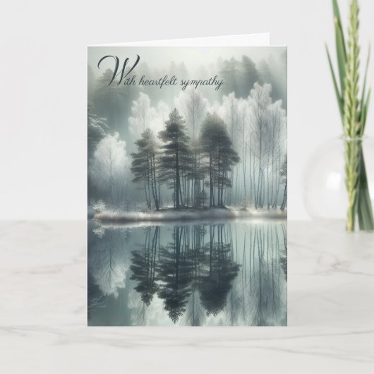 Sympathy Frozen Lake met Mist Kaart (Voorkant)
