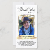 Sympathy Funeral Memorial MERCI blanc Photo (Devant)