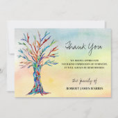 Sympathy Funeral Memorial Tree Merci (Devant)