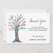 Sympathy Funeral Memorial Tree Merci (Devant)