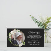 Sympathy Funeral MERCI Aquarelle Florale PHOTO (Debout devant)