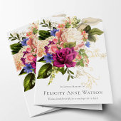 Sympathy Funeral Merci Cartes Floral Bouquet