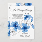 Sympathy Funeral MERCI Lily Floral PHOTO (Devant / Derrière)