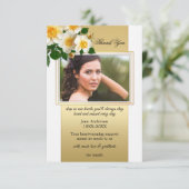 Sympathy Funeral Photo Merci Cartes (Debout devant)