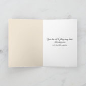 Sympathy Lily of the Valley  Kaart (Binnen)