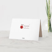 Sympathy Loss Service Dog Yellow Labrador Kaart (Achterkant)