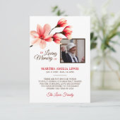 Sympathy Love Mémoire Floral MERCI | PHOTO (Debout devant)