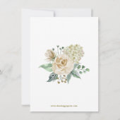 Sympathy Loving Memory Creme Floral BEDANKT (Achterkant)