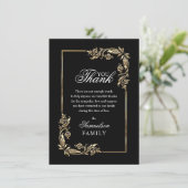 Sympathy Memorial Black Gold PHOTO Merci (Debout devant)