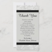 Sympathy Memorial Merci Carte photo - Classique (Devant)