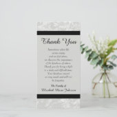 Sympathy Memorial Merci Carte photo - Classique (Debout devant)